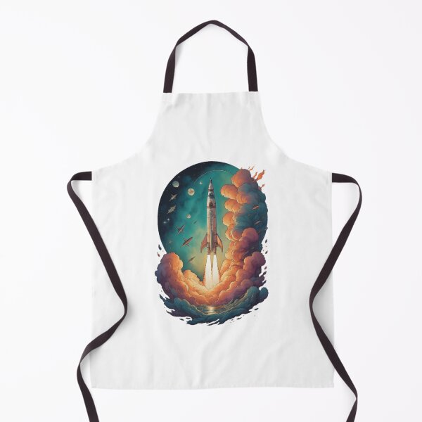 Item preview, Retro Space Rocket Launch #10 designed and sold by Qlutique.