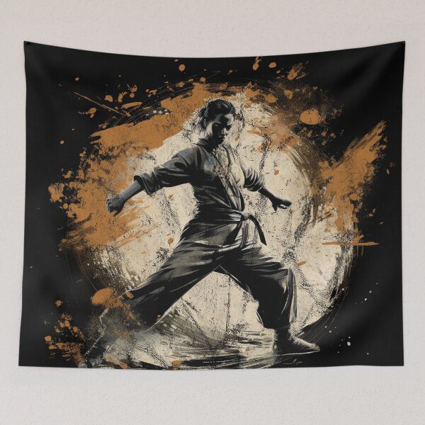 Item preview, Women's Taekwondo Taekwon-do - Distressed Vintage Street Art Martial Arts designed and sold by GVRDesign.