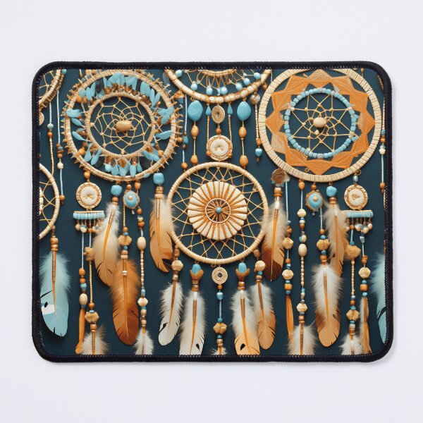 Item preview, colorful detailed dreamcatcher art print designed and sold by dcrc.