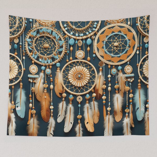 Item preview, colorful detailed dreamcatcher art print designed and sold by dcrc.