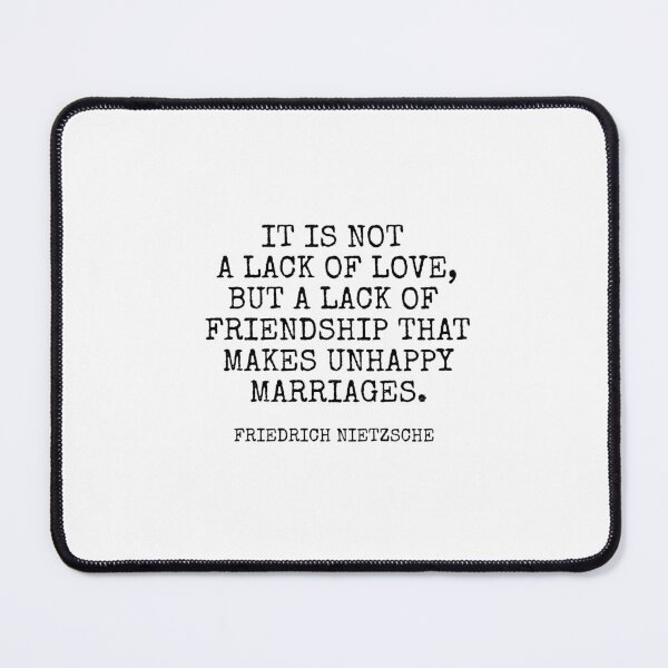 Item preview, Friedrich Nietzsche quote - unhappy marriages designed and sold by Inspirationmotivation.