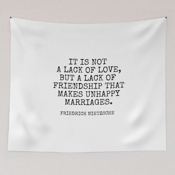 Item preview,  Friedrich Nietzsche quote - unhappy marriages designed and sold by Inspirationmotivation.