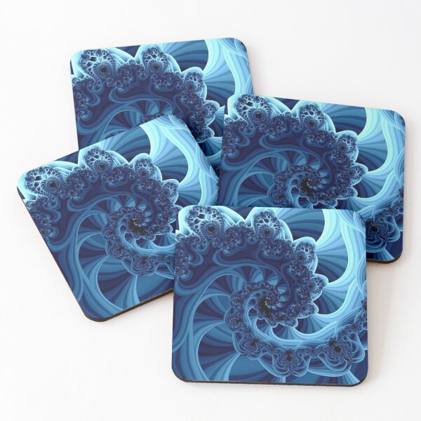 Item preview, Blue Wavy Spiral Design designed and sold by Quantum-Shop.