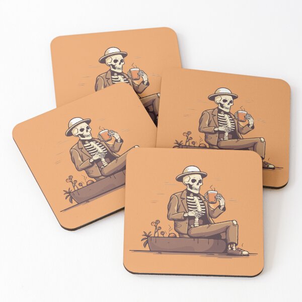 Item preview, Skeleton Drinking Coffee designed and sold by Amir Faysal.