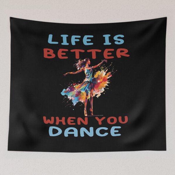 Item preview,  Life is better when you dance, Dance happiness, Life's magic is better when you dance, Dance therapy designed and sold by Lactus.