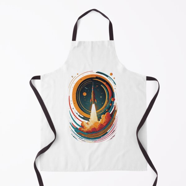 Item preview, Retro Space Rocket Launch #12 designed and sold by Qlutique.