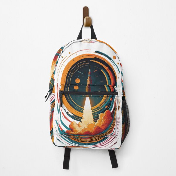 Item preview, Retro Space Rocket Launch #12 designed and sold by Qlutique.