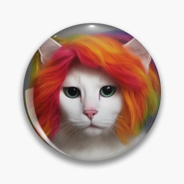 Aperçu de l'œuvre Chat arc-en-ciel créée et vendue par TikiLuke.