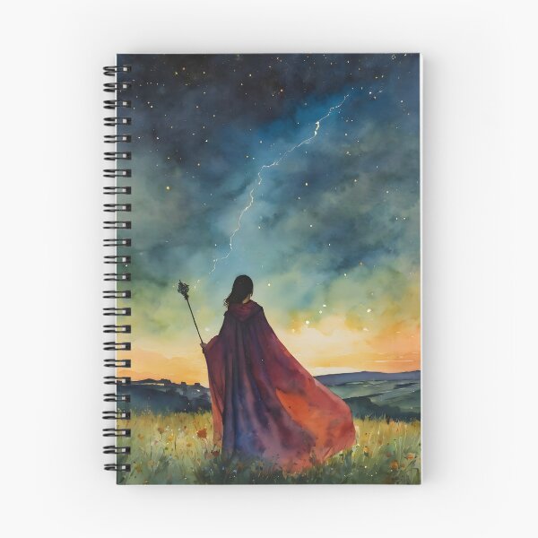 Item preview, Power ~ A Witch With Scepter Wand Harnesses Lightening - Witch Room Decor Full Moon Lunar Goddess Fairytale Witchcraft Cottagecore designed and sold by Lyra The Lavender Witch.