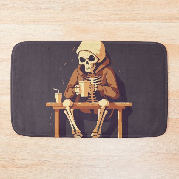 Item preview, Skeleton Drinking Coffee designed and sold by Amir Faysal.