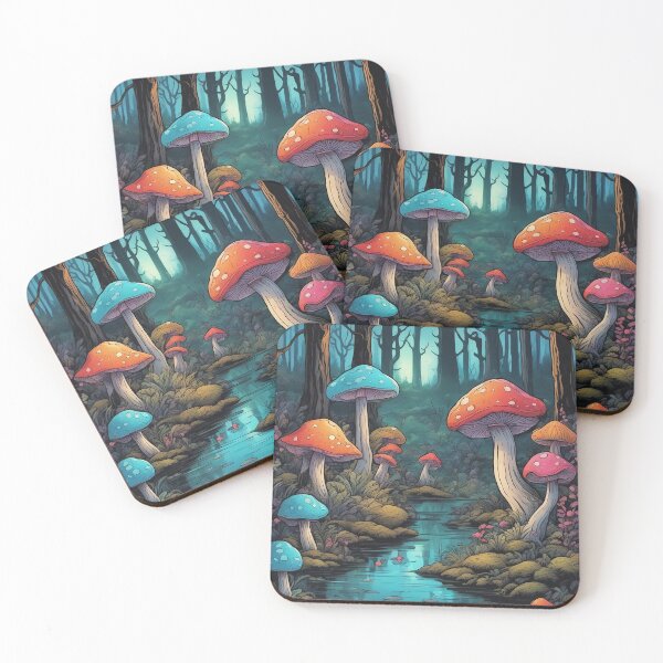 Item preview, Magical Chromatic Mushrooms #10 designed and sold by AI-Agent-Zero.