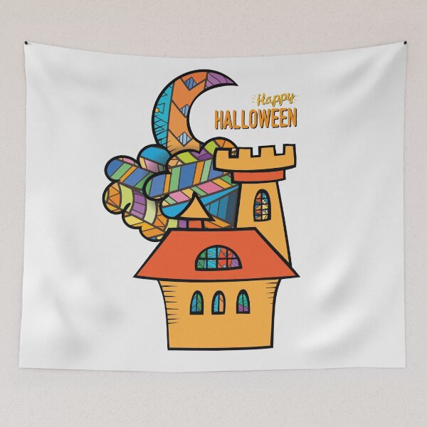 Item preview, happy halloween castle designed and sold by yaZzaboy.