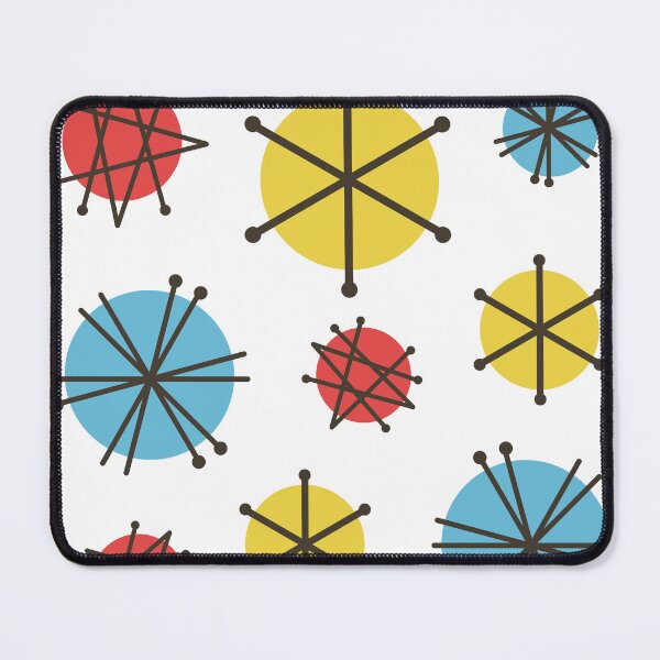 Item preview, Mid Century Modern Pattern Starbursts Colorful designed and sold by thepixelgarden.