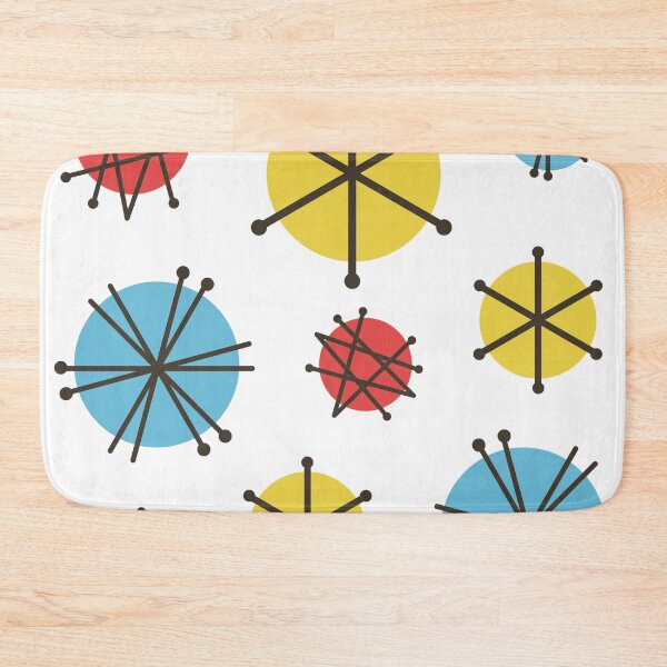 Item preview, Mid Century Modern Pattern Starbursts Colorful designed and sold by thepixelgarden.