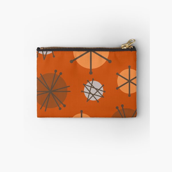 Item preview, Mid Century Modern Pattern Starbursts Orange designed and sold by thepixelgarden.