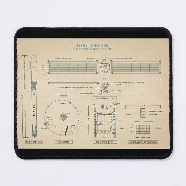 Item preview, DART Mission. Double Asteroid Redirection Test (Parchment) designed and sold by BGALAXY.