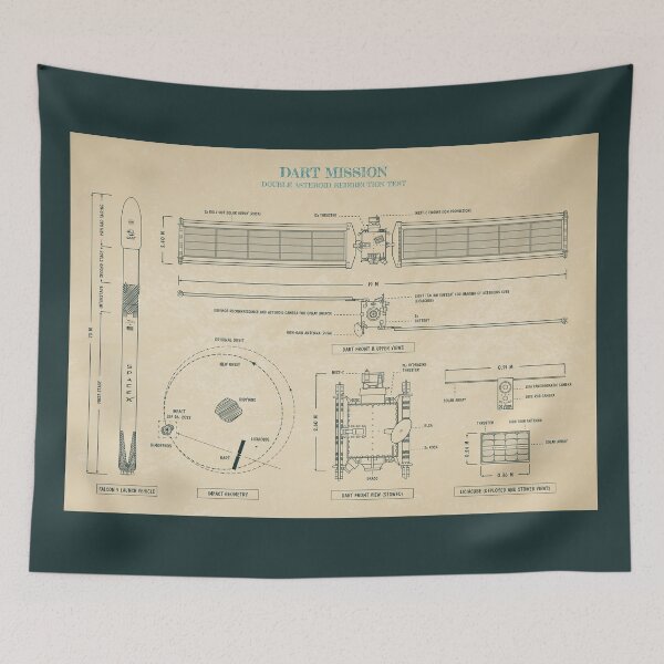Item preview, DART Mission. Double Asteroid Redirection Test (Parchment) designed and sold by BGALAXY.