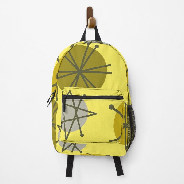 Item preview, Mid Century Modern Pattern Starbursts Yellow designed and sold by thepixelgarden.