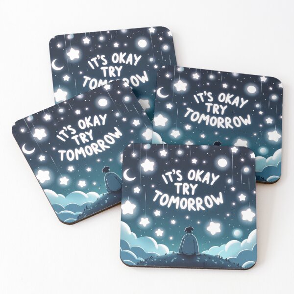 Item preview, It's Okay Try Tomorrow - Peaceful Night designed and sold by ZenEverAI.