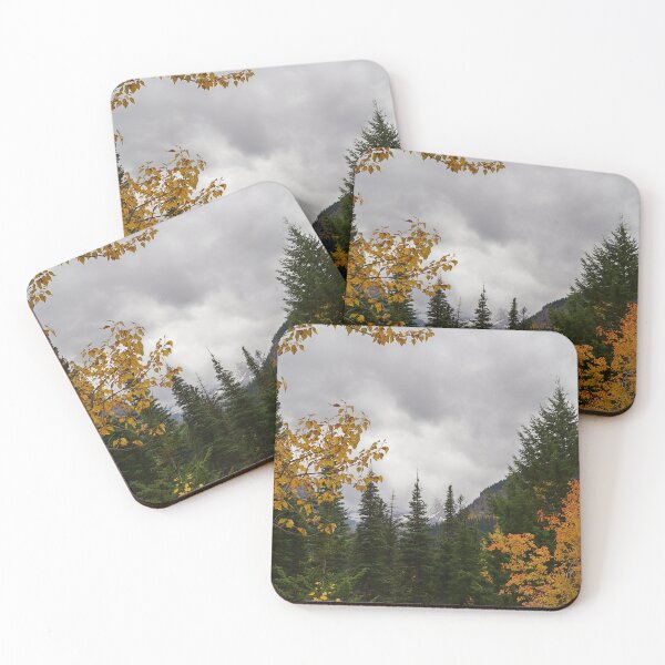 Item preview, Autumn Rain Storm Against Snowy Mountains  designed and sold by Vivar Photo.