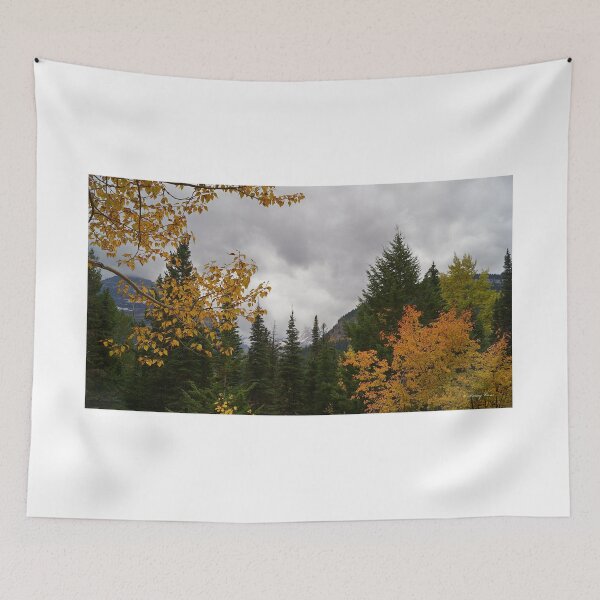 Item preview, Autumn Rain Storm Against Snowy Mountains  designed and sold by Vivar Photo.