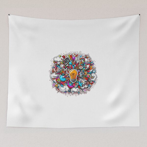 Item preview, Explosive Ideas: Surreal Graphic Design Art designed and sold by Doddlaix.