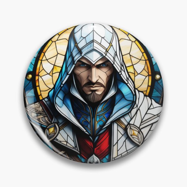 Item preview, Assassin's Creed Altair Portrait Stained Glass designed and sold by FanArtisan.