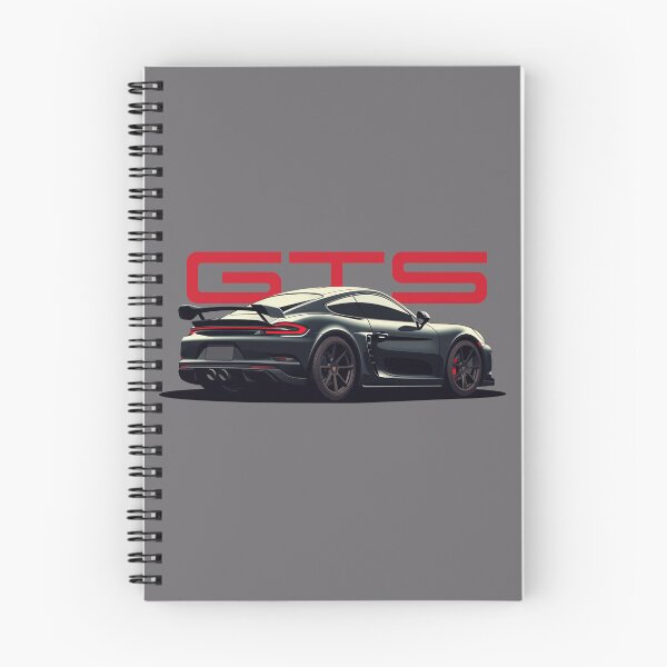 Item preview, Porsche 718 Cayman GTS Illustration Black designed and sold by blackdogshop.