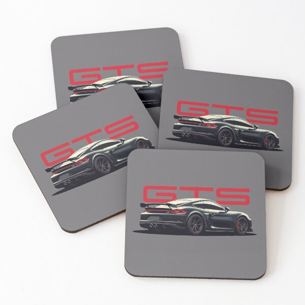 Item preview, Porsche 718 Cayman GTS Illustration Black designed and sold by blackdogshop.