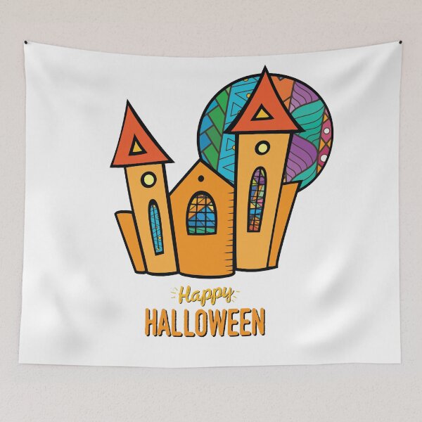 Item preview, happy halloween castle designed and sold by yaZzaboy.
