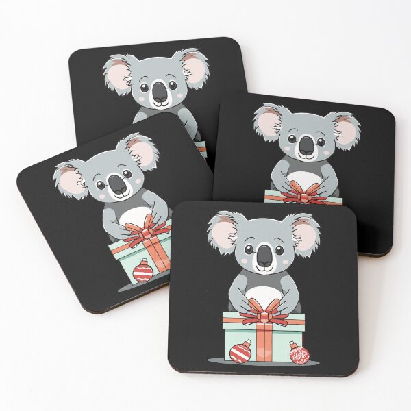 Item preview, Koala with christmas giftbox designed and sold by twisted-dot.