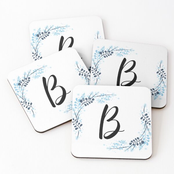 Item preview, Letter "B" With Blue Leaves. designed and sold by LisaDesigns323.