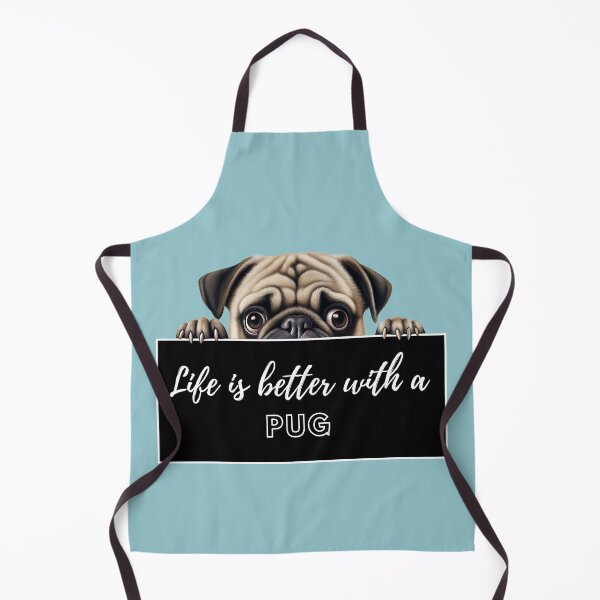 Item preview, Pug, Life is better with a Pug designed and sold by whiteraven-shop.