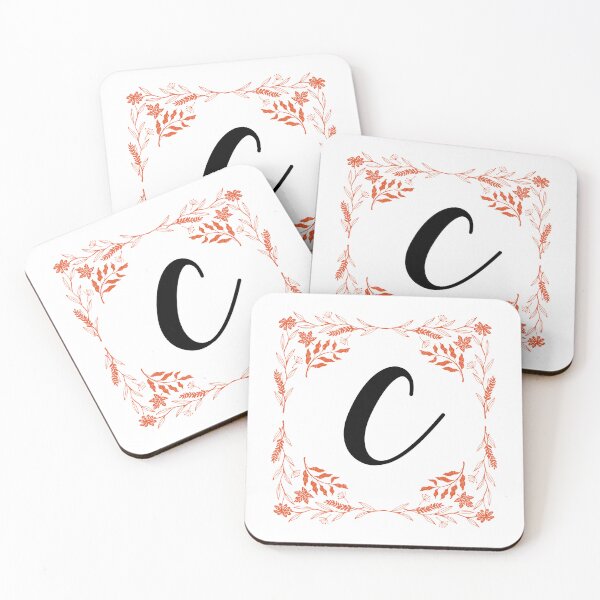 Item preview, The Letter "C" With Orange Leaves designed and sold by LisaDesigns323.