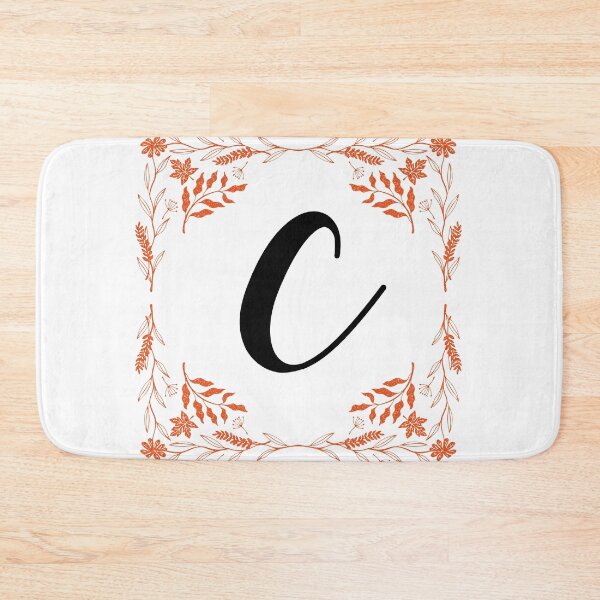 Item preview, The Letter "C" With Orange Leaves designed and sold by LisaDesigns323.