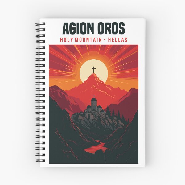 Item preview, Agion Oros, Mount Athos travel poster, Greece.  designed and sold by Travel-Graphix.