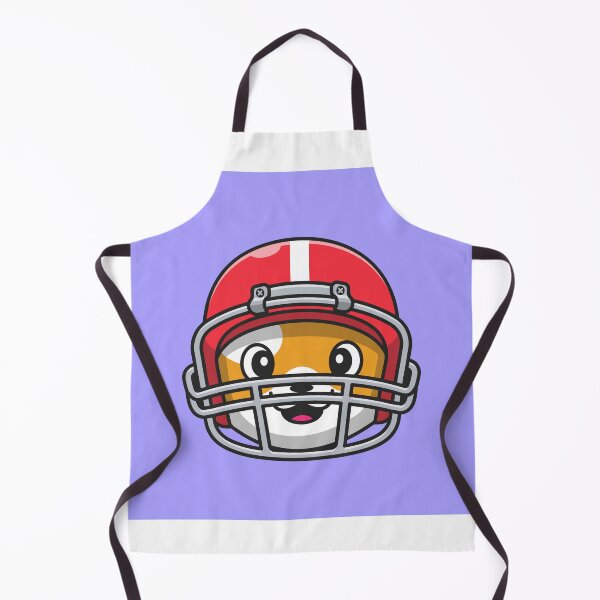 Item preview, Fearless Feline: Cute Cat in Rugby Helmet designed and sold by hjian8219.
