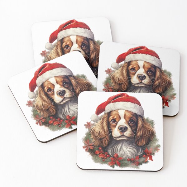 Item preview, Cavalier King Charles Spaniel Christmas designed and sold by Arthoughts.