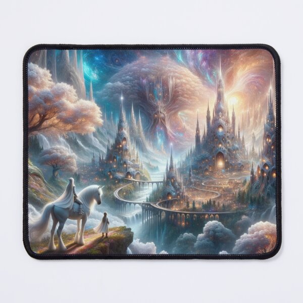 Item preview, Elven Haven A Distant View from the White Steed designed and sold by FairytaleLab.