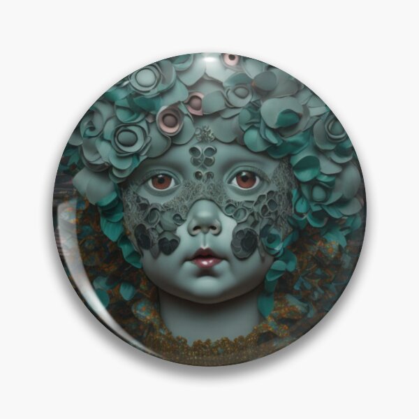Item preview, Scary Victorian Doll - Dark Acadamia Artwork  designed and sold by KrisantoArts.