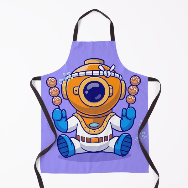 Item preview, Adventurous Diver Enjoying Takoyaki designed and sold by hjian8219.