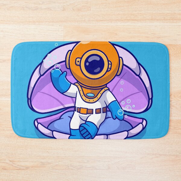 Item preview, Friendly Diver with Clam Shell Greeting designed and sold by hjian8219.