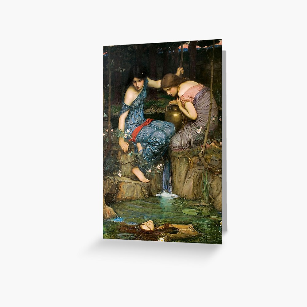 "Vintage John William Waterhouse - Nymphs Finding The Head Of Orpheus ...