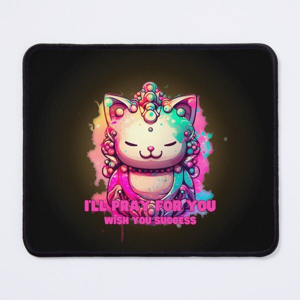 Aperçu de l'œuvre Chat esclave - Chat Bodhisattva - Je prierai pour toi créée et vendue par mamacub.
