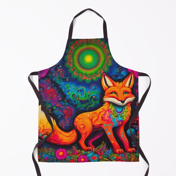 Item preview, Trippy Fox in a Psychedelic Forest  designed and sold by DigitalPaletteS.
