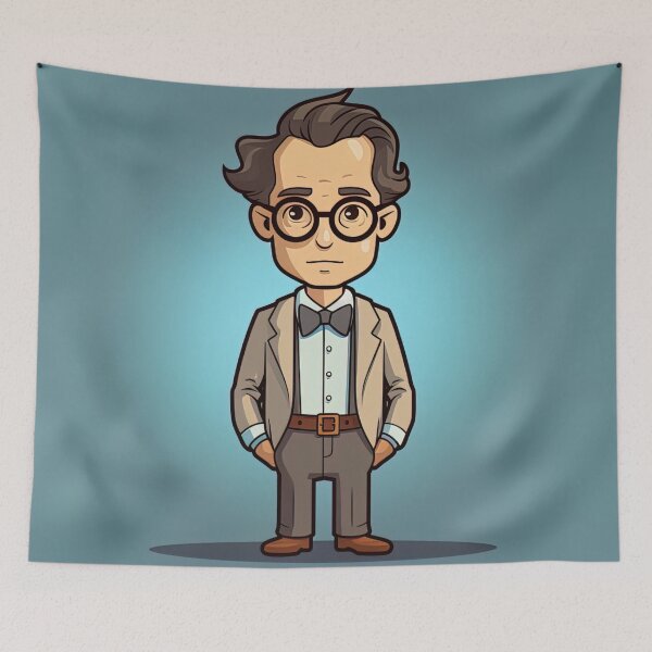 Item preview, Erwin Schrodinger | cute style designed and sold by ComicsFactory.