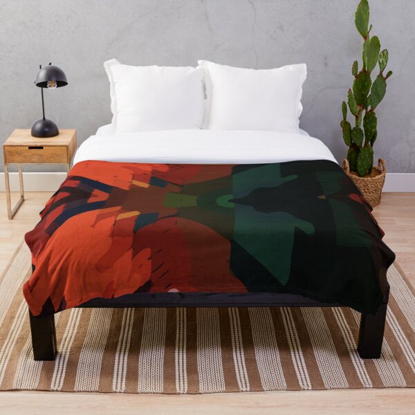Item preview, Bright Orange Black Geometric Abstract Pattern  designed and sold by AmezMemes.