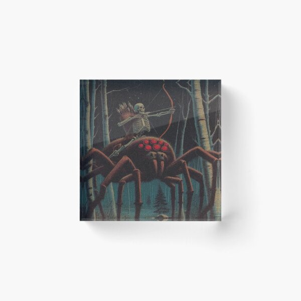 Item preview, Minecraft spider jockey dark fantasy art designed and sold by SellingShirtGuy.