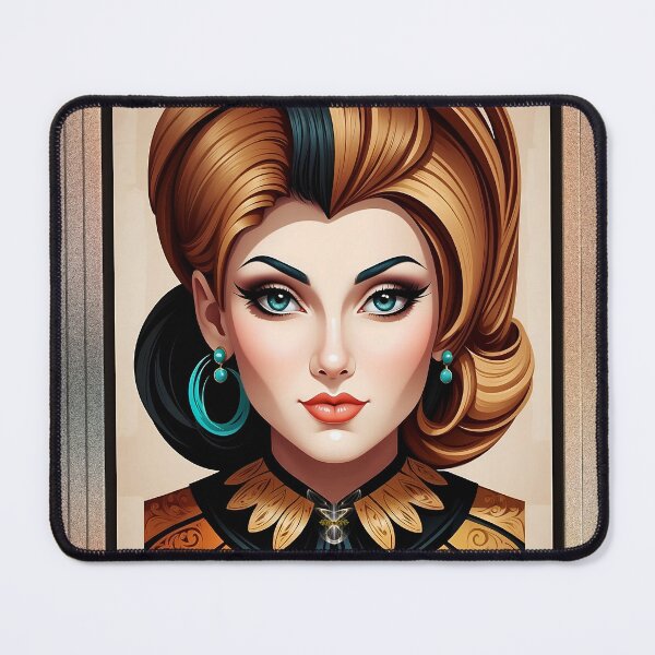 Item preview, Clara Retro Fusion Portrait Poster Art AI Concept Creation by Xzendor7 designed and sold by Xzendor7 Digital Art Creations.