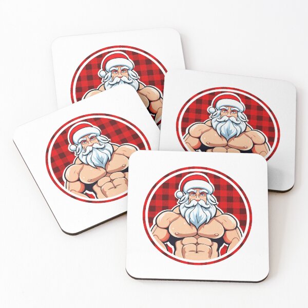 Item preview, Muscular Santa Claus designed and sold by muscledaddies.